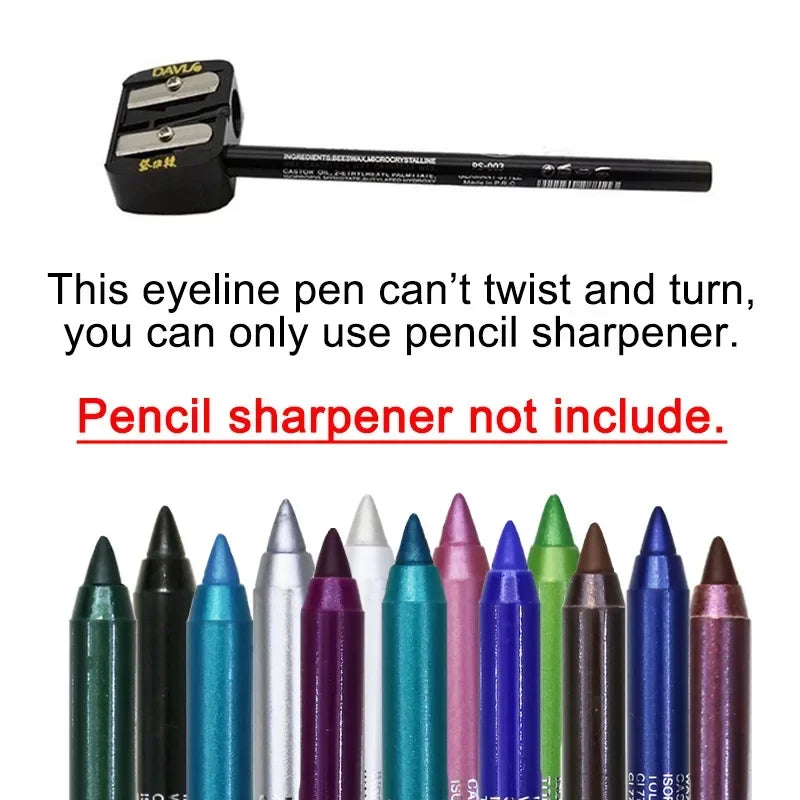 6 Colors Long-lasting Eye Liner Pencil Waterproof Pigment Blue Brown Black Eyeiner Pen Women Fashion Color Eye Makeup Cosmetic