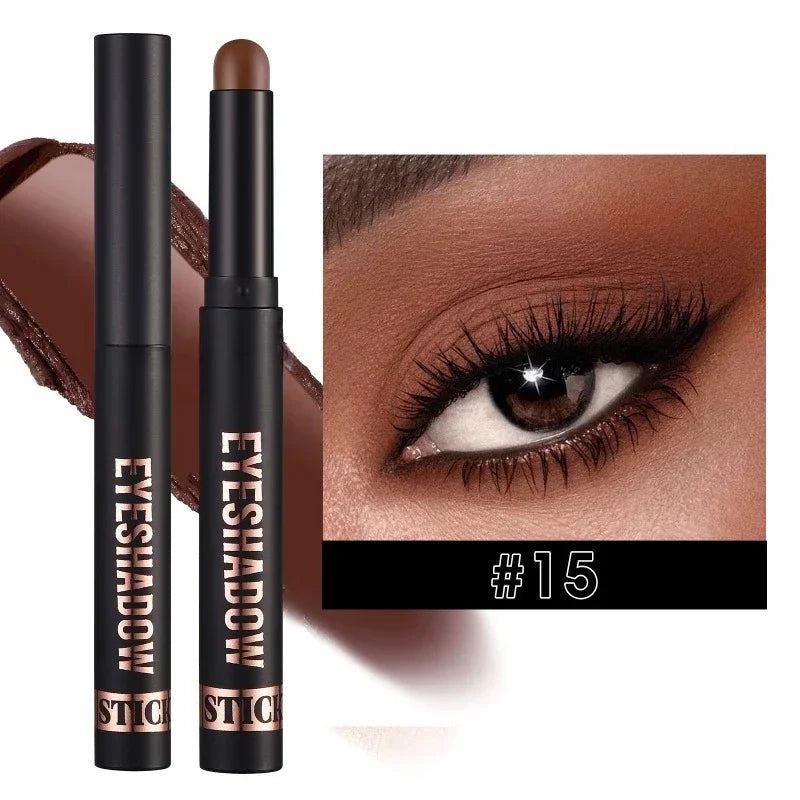 1PC Waterproof Pearlescent Eyeshadow Pencil Stick 6 Colors Lasting Glitter Shimmer Eye Shadow Highlighter Pen Eyes Makeup Tools