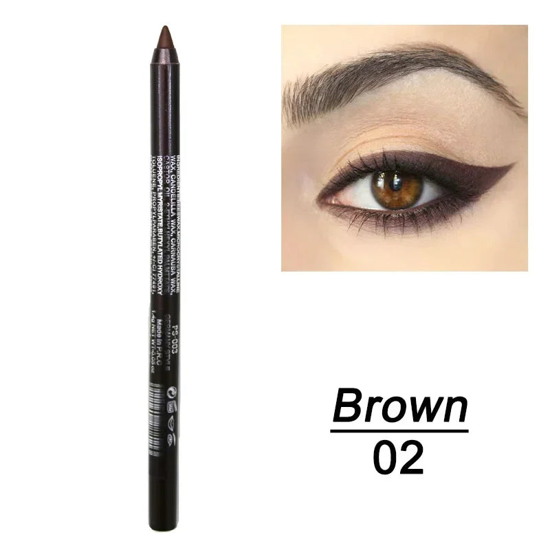 6 Colors Long-lasting Eye Liner Pencil Waterproof Pigment Blue Brown Black Eyeiner Pen Women Fashion Color Eye Makeup Cosmetic