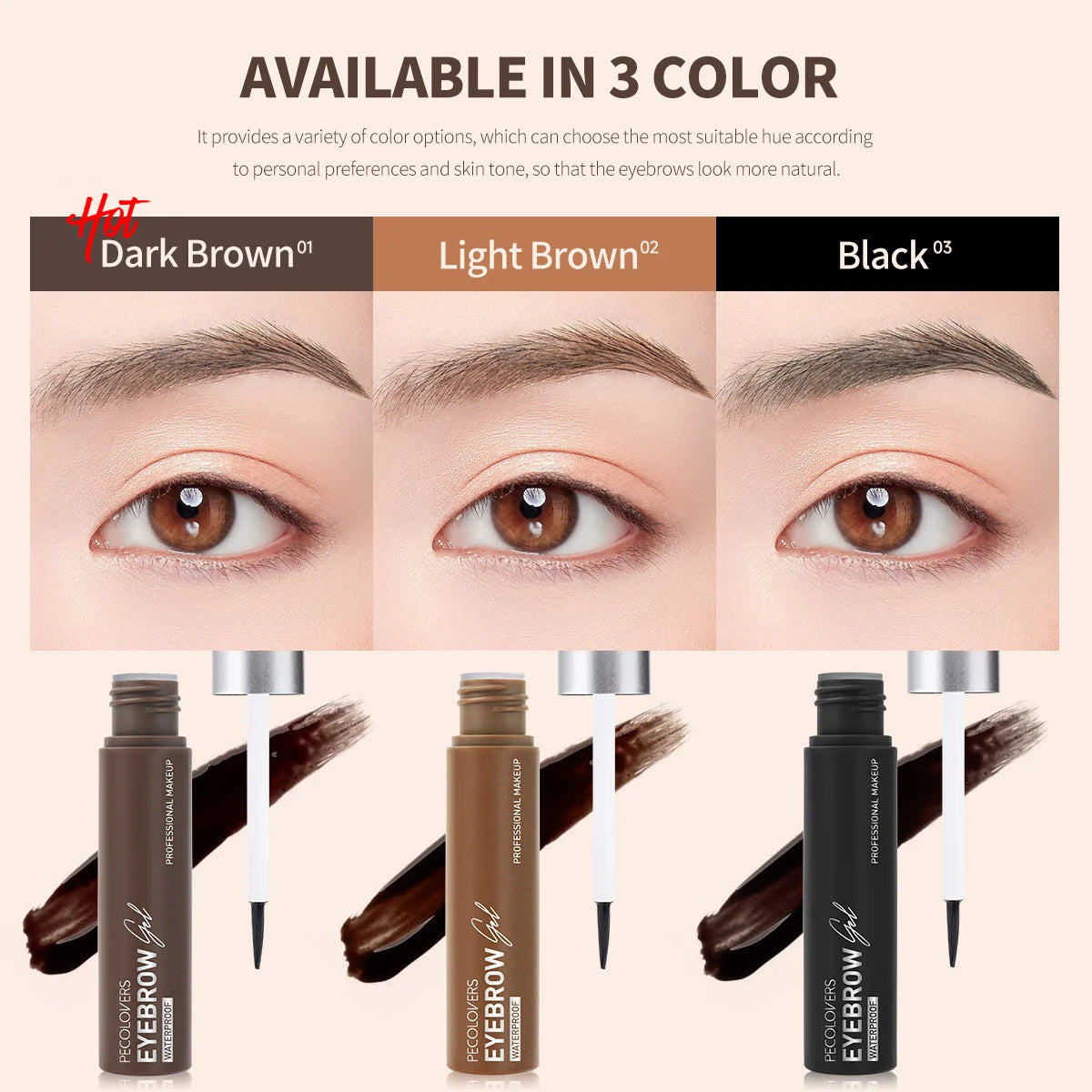 1PC Lazy Makeup Eyebrow Enhancers Liquid Gel Long Lasting Waterproof Film Forming Tear Off Brow Tattoo Tint For Eyebrow Makeup