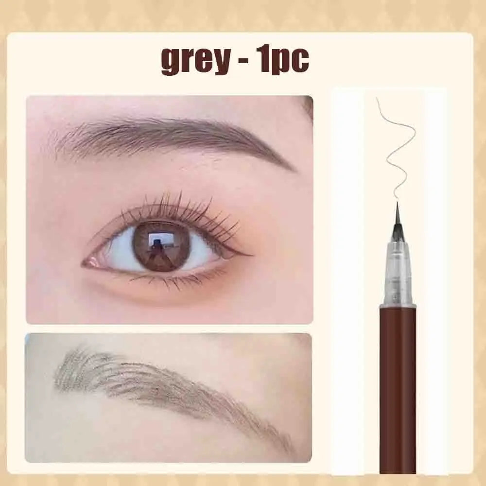 1/2 PCS 0.01MM Ultra Thin Head Liquid Eyebrow Pencil Waterproof Eyebrow Tattoo Pen Sweat-proof Easy To Color Eye Makeup Tools