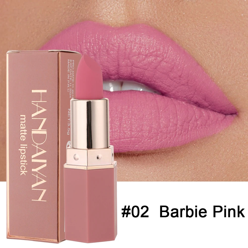 6-Color Matte Lipstick, Non-Fading, Non-Stick Cup Long-Lasting Velvet Finish, Smooth Matte Lip Color Waterproof Smudge-proof