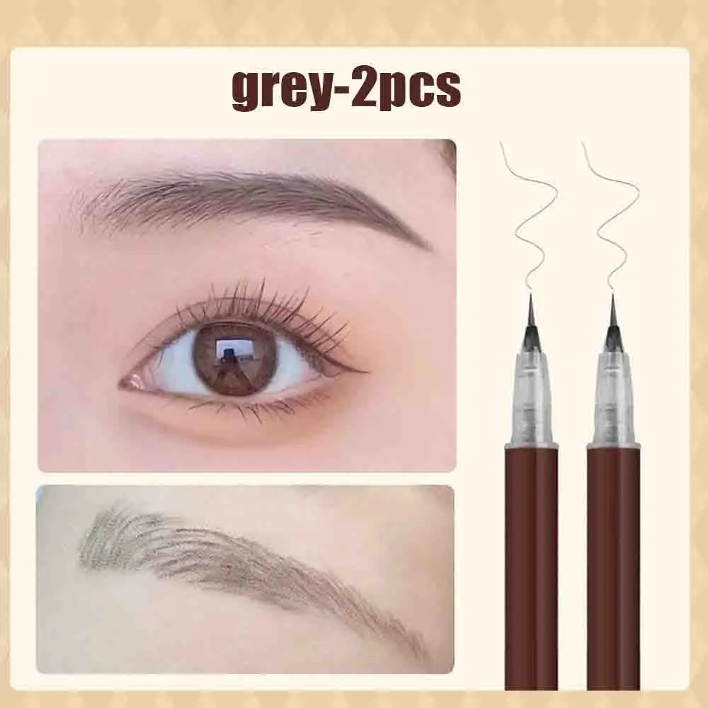 1/2 PCS 0.01MM Ultra Thin Head Liquid Eyebrow Pencil Waterproof Eyebrow Tattoo Pen Sweat-proof Easy To Color Eye Makeup Tools