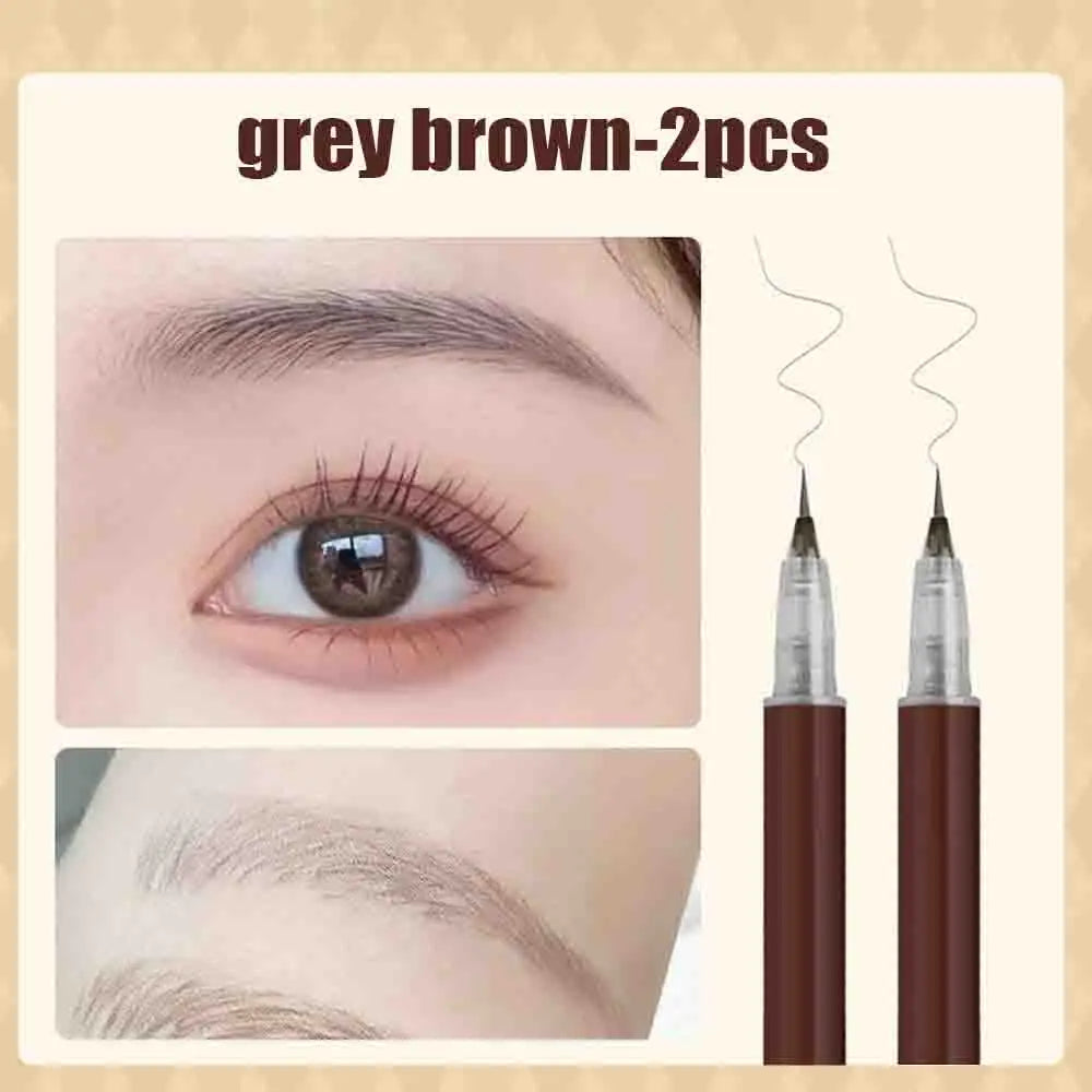 1/2 PCS 0.01MM Ultra Thin Head Liquid Eyebrow Pencil Waterproof Eyebrow Tattoo Pen Sweat-proof Easy To Color Eye Makeup Tools