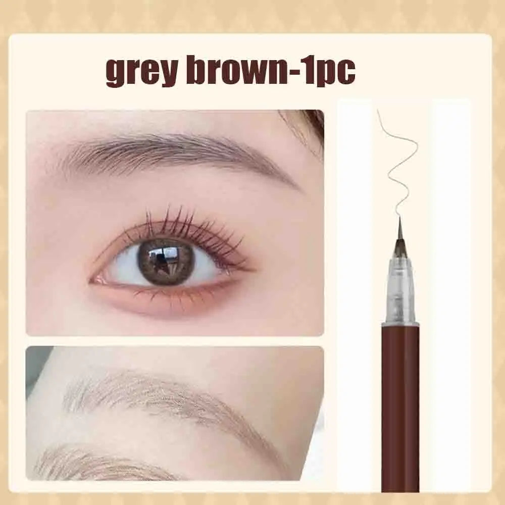 1/2 PCS 0.01MM Ultra Thin Head Liquid Eyebrow Pencil Waterproof Eyebrow Tattoo Pen Sweat-proof Easy To Color Eye Makeup Tools