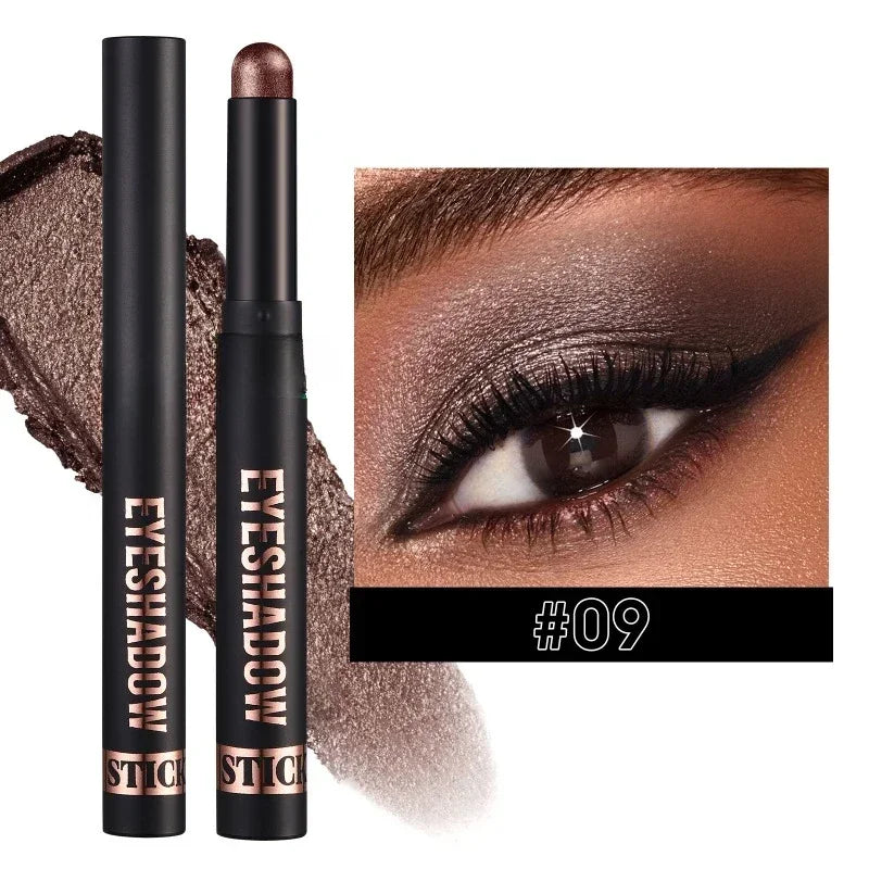 1PC Waterproof Pearlescent Eyeshadow Pencil Stick 6 Colors Lasting Glitter Shimmer Eye Shadow Highlighter Pen Eyes Makeup Tools