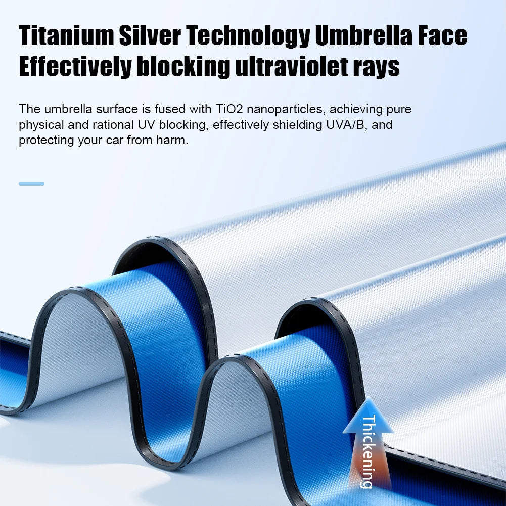 Car Sunshade Windshield Umbrella with 360°Rotation Bendable Handle Front Window Sun shade UV Protection Summer Car Accessories