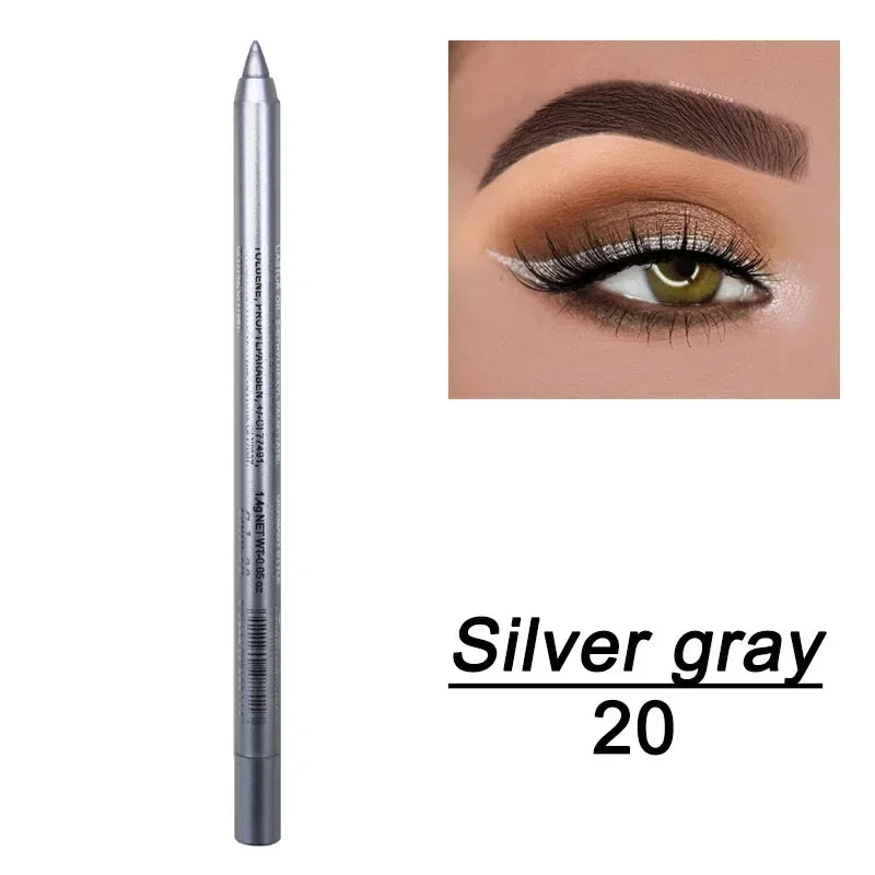 6 Colors Long-lasting Eye Liner Pencil Waterproof Pigment Blue Brown Black Eyeiner Pen Women Fashion Color Eye Makeup Cosmetic